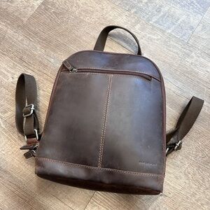 Jack Georges Voyager Small Brown Convertible Backpack & Crossbody